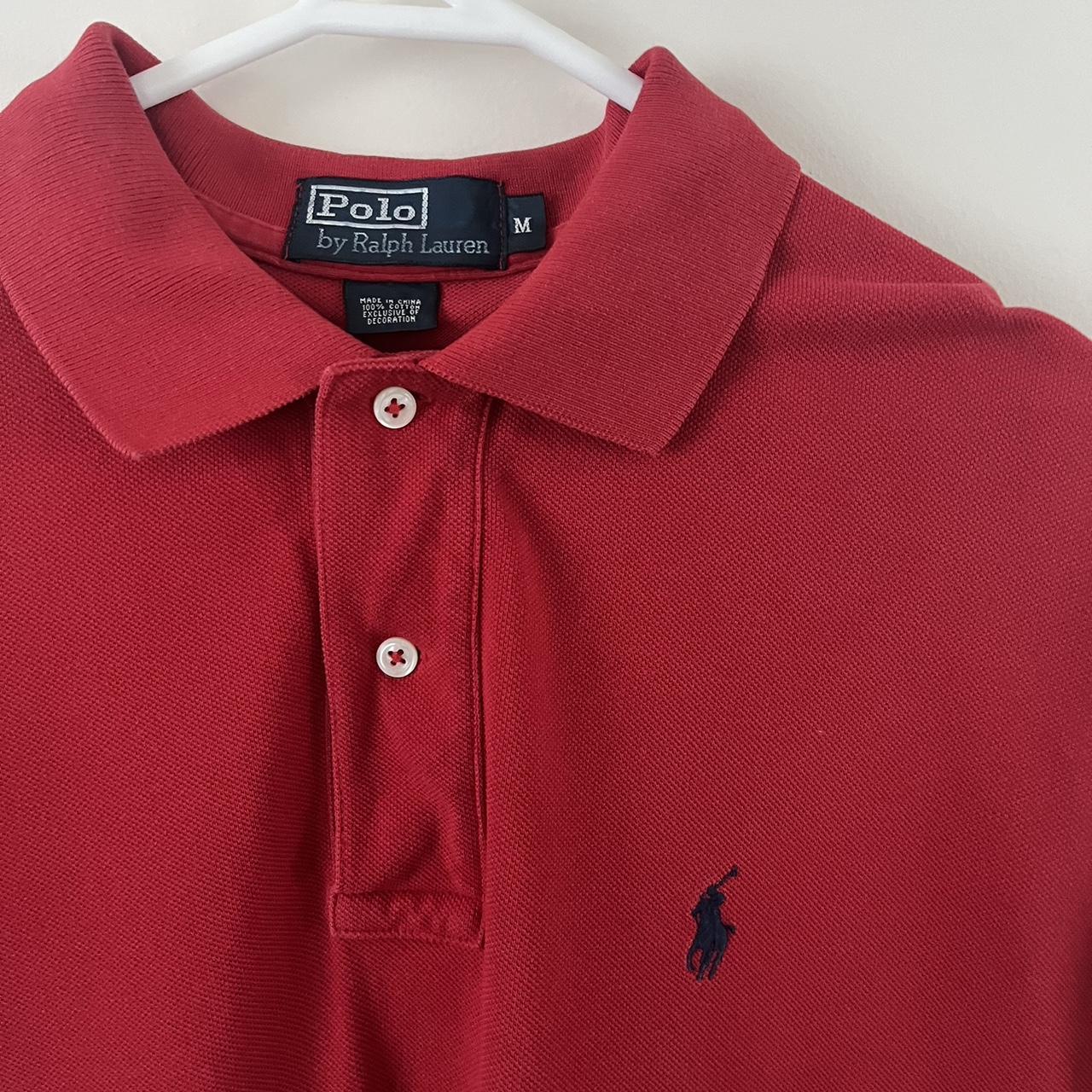 Ralph Lauren Polo T-shirt Red Size:... - Depop