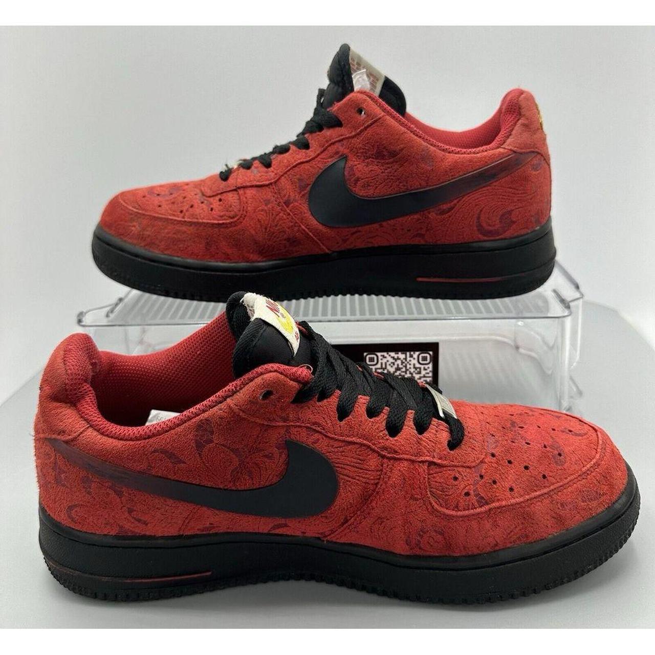 Nike Air Force 1 Low Red Miami Heat Paisley. Depop