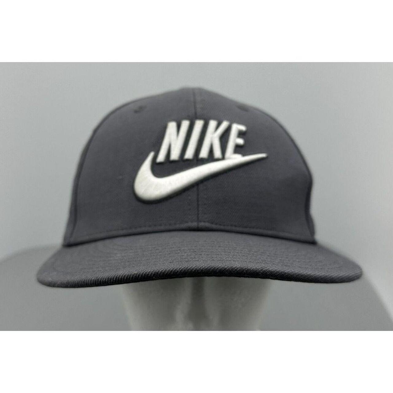 Nike Swoosh True Snapback Baseball Cap Grey Gray. Depop