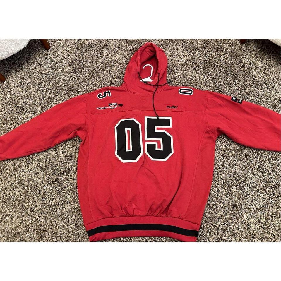 Vintage FUBU 05 Hoodie Red Hip Hop 90s Pullover. Depop