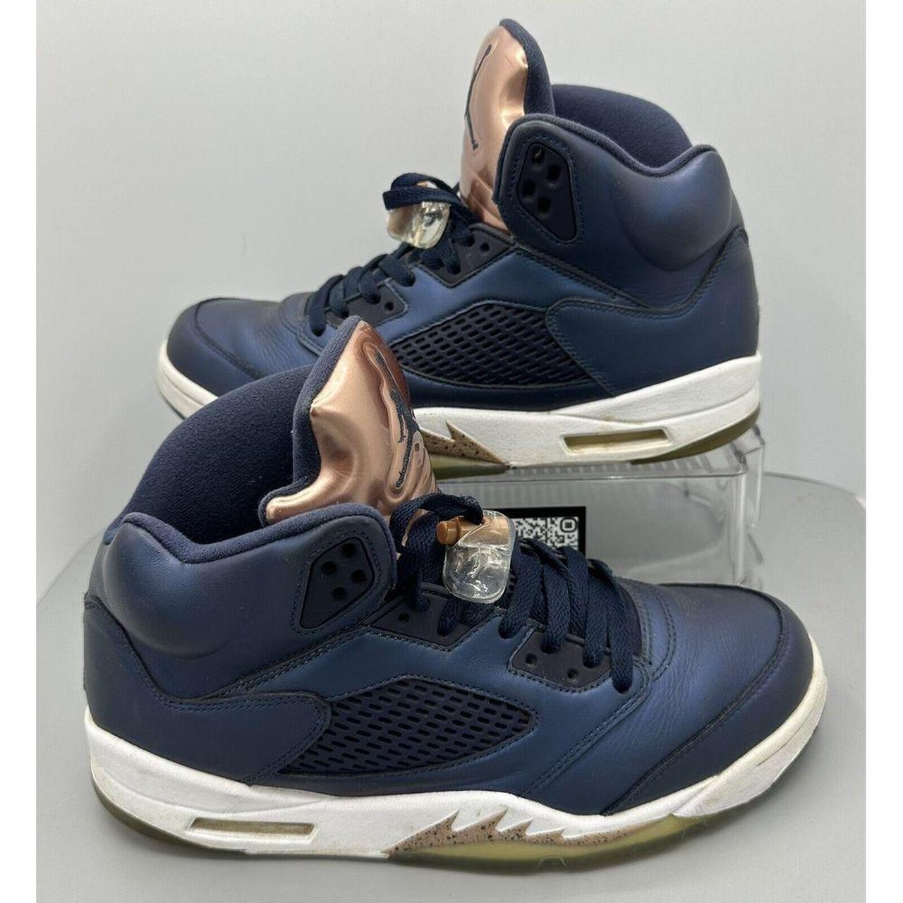 Nike Air Jordan V 5 Retro Bronze Obsidian Blue. Depop