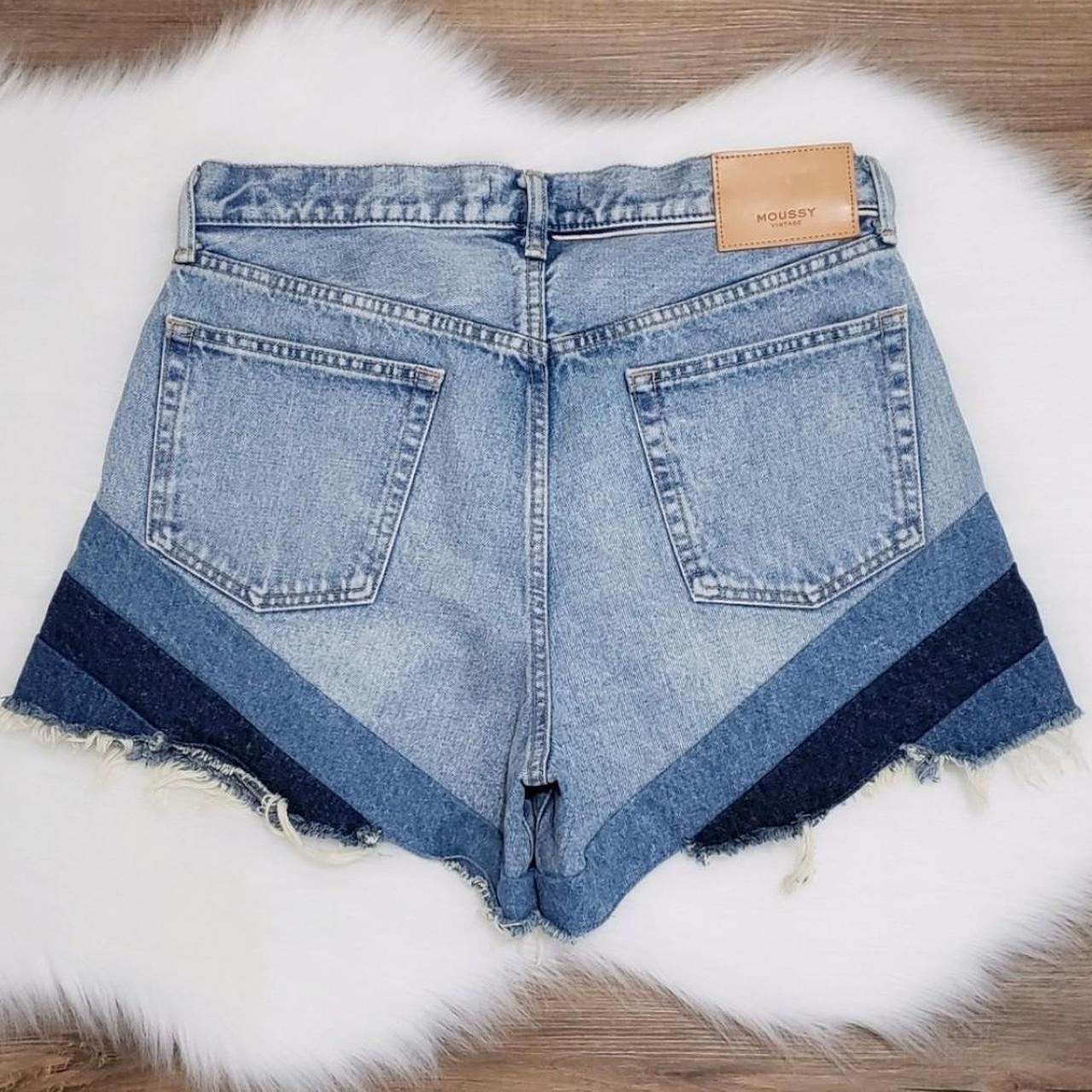 Moussy Vintage MV High Rise Patchwork Gratiot Denim... - Depop