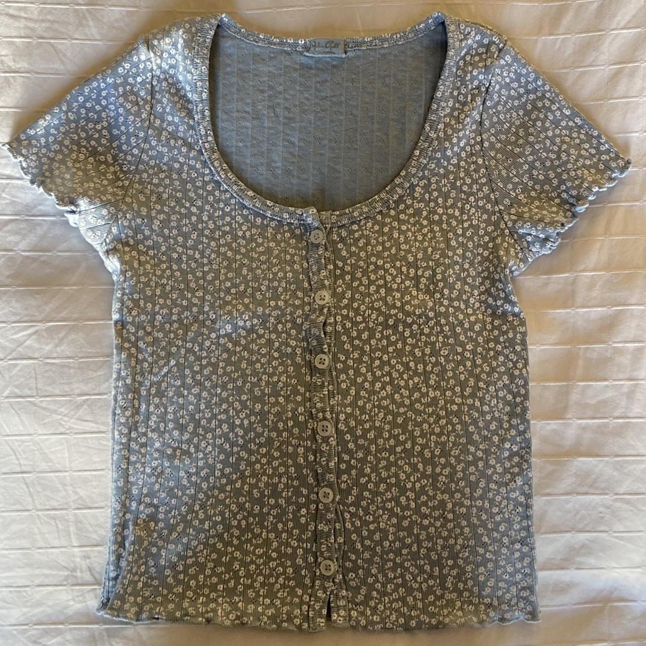 Brandy Melville floral top One size but would fit... - Depop