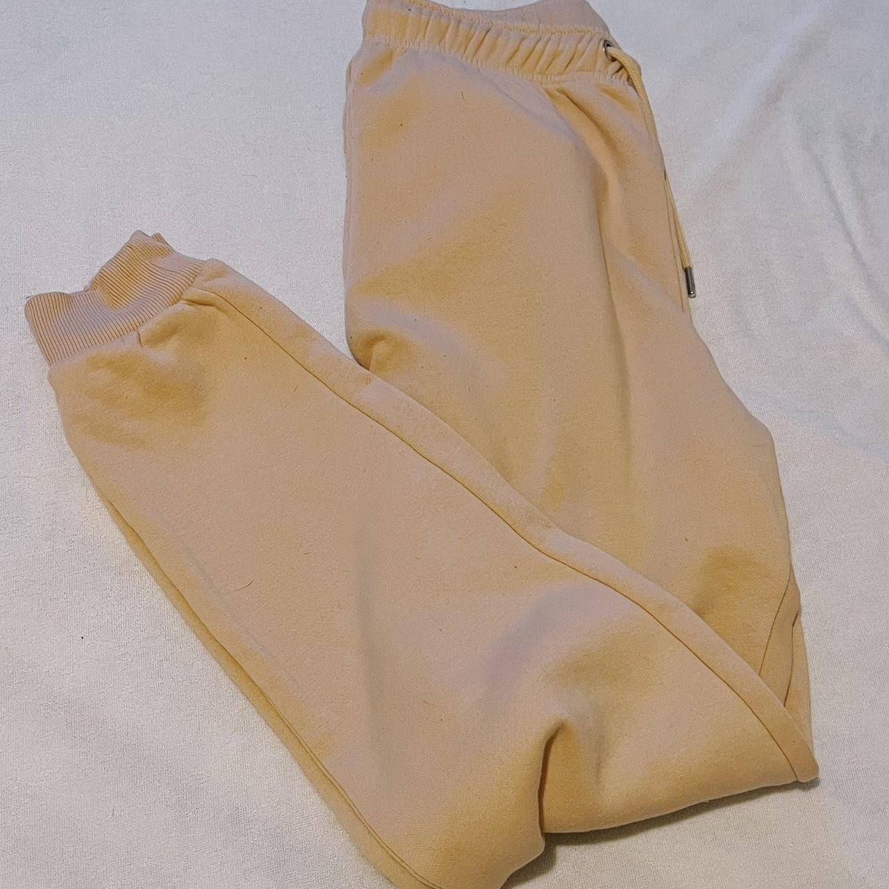 Boohoo Women's Cream and Tan Joggerstracksuits Depop
