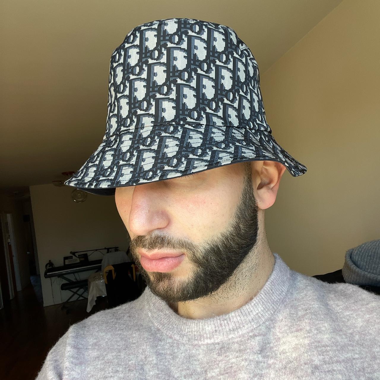 LOUIS VUITTON DENIM MONOGRAM BUCKET HAT - Depop