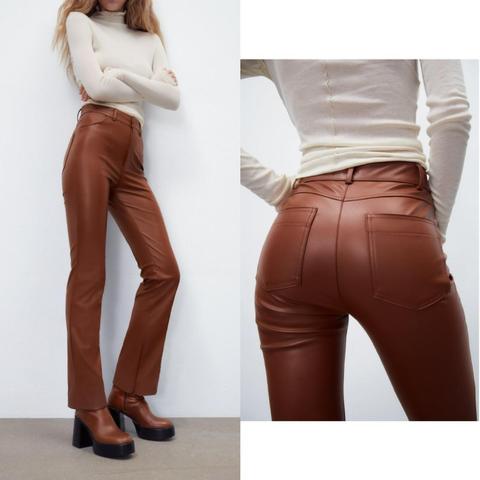 Sbetro pleather pants. Side zipper is so-so hot.  - Depop