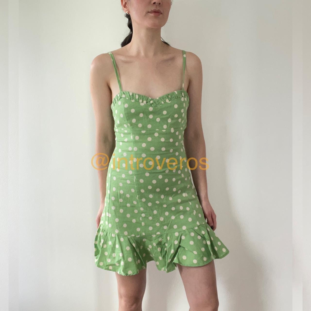 Polka dot mini dress zara hotsell