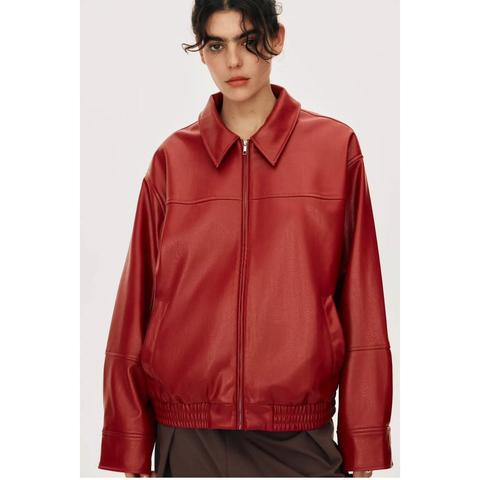 ZARA STUDDED FAUX LEATHER JACKET Cropped jacket | Depop