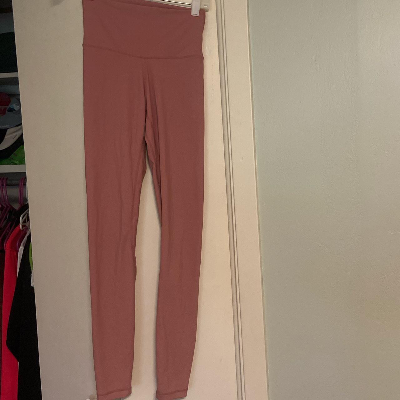 light pink leggings colorfulkoala size xs - Depop