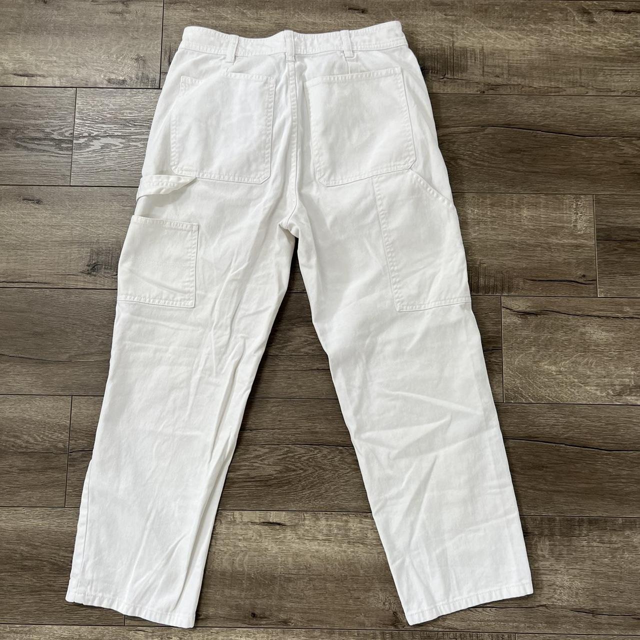 Everlane Women's White Trousers | Depop