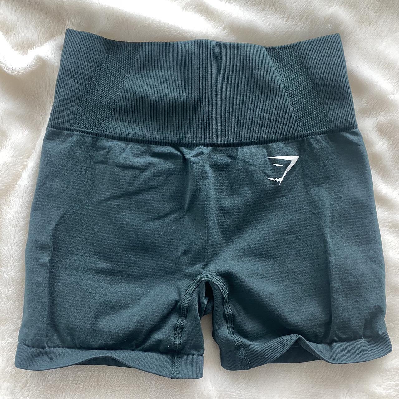 dark green gymshark biker shorts size xs Perfect... Depop