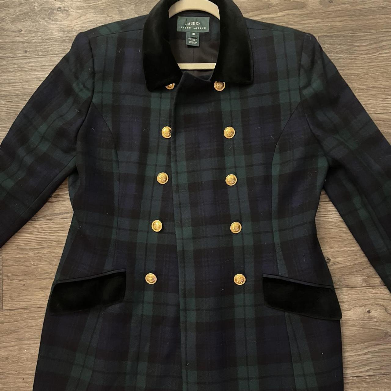 Vintage Ralph Lauren Wool Plaid Jacket