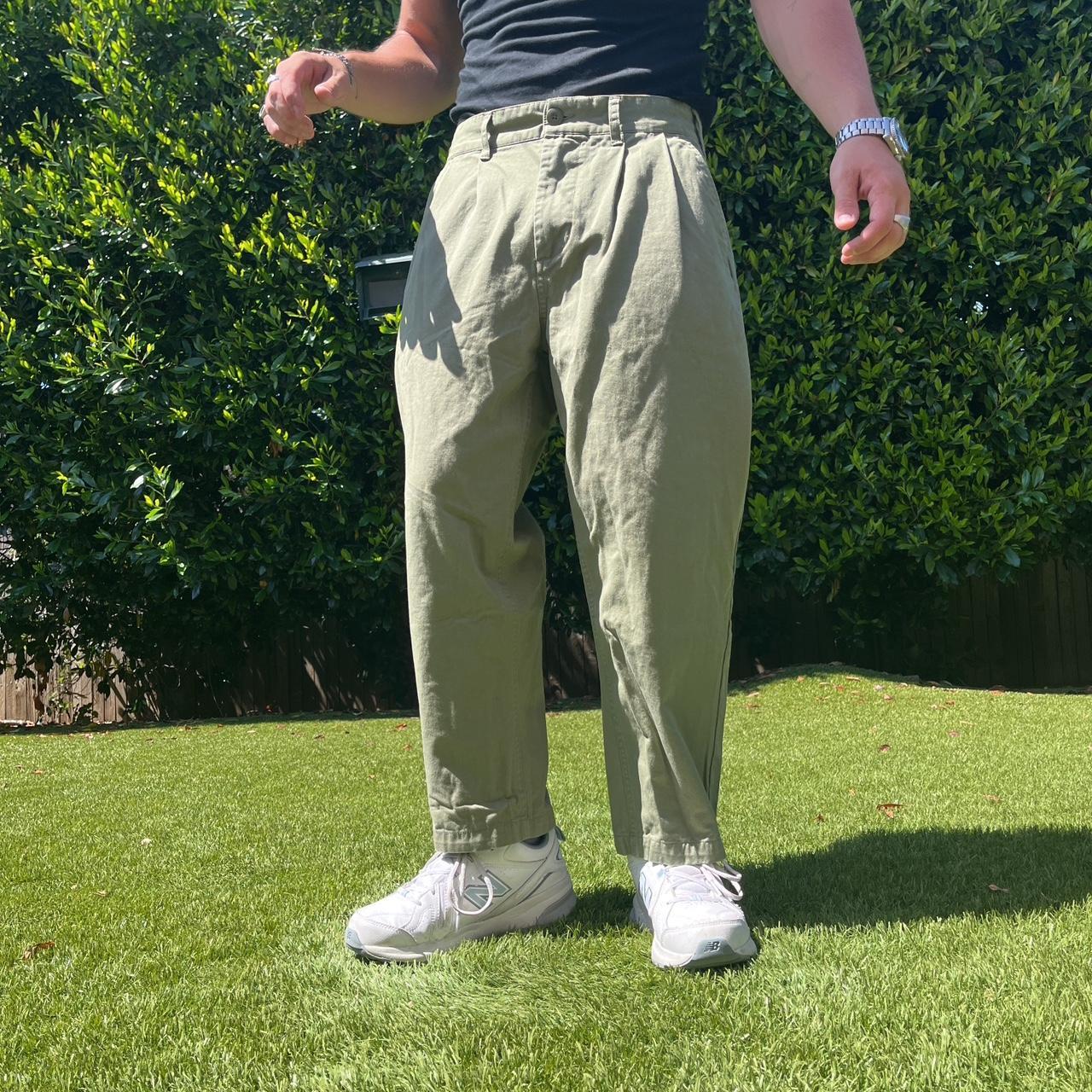 SICK Obey Baggy Pleated Pants 100 retail send... Depop