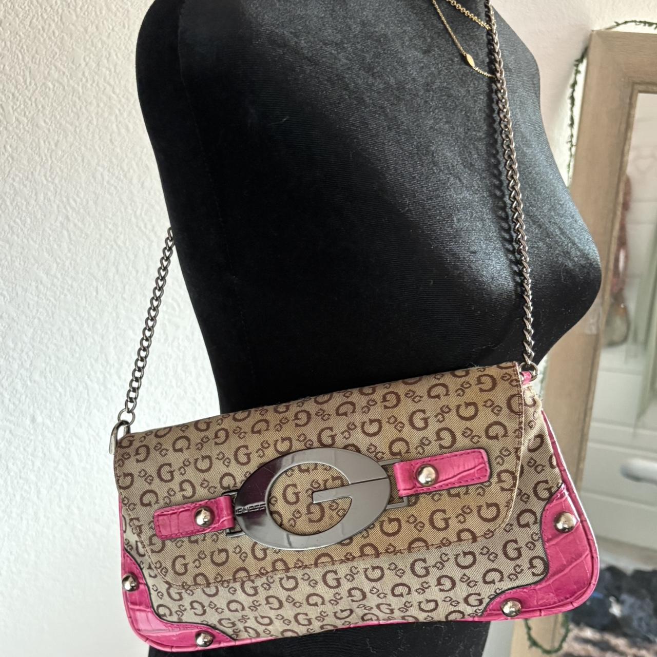 Guess Women's Shoulder bags - Brown/Pink – Vintag… - image 3