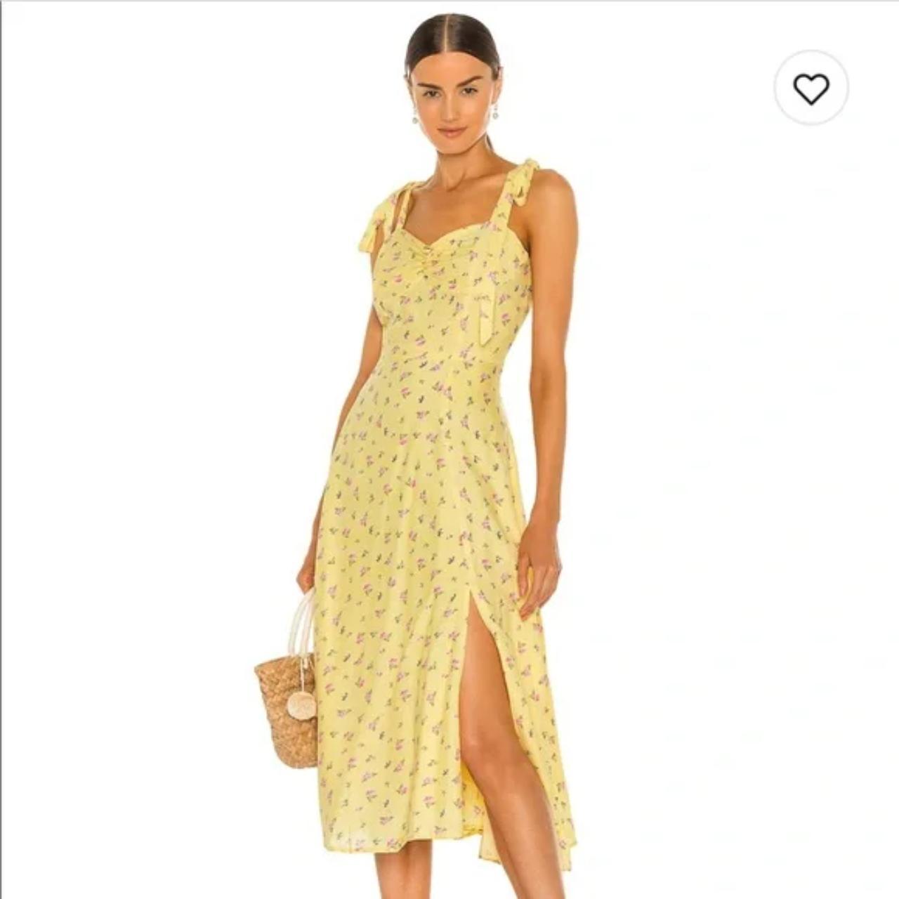 bardot x yellow dress