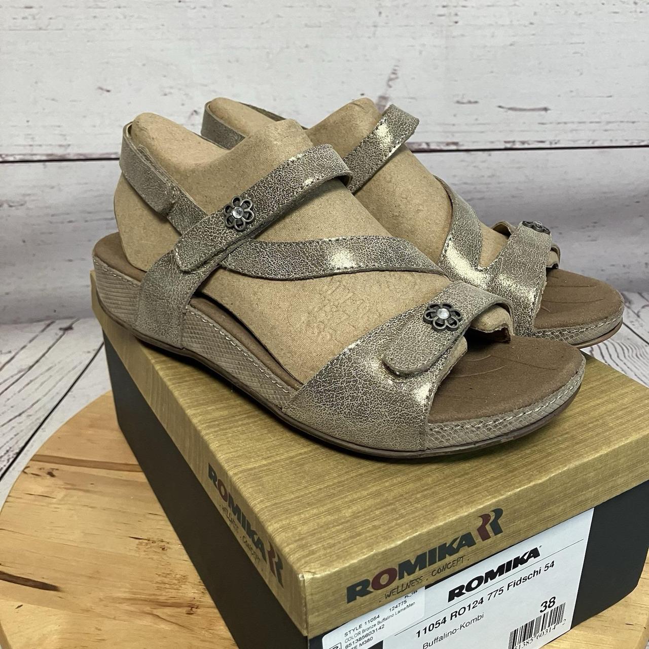 Women's Sandals - Tan - US 7.5 – Romika Sandals Womens Size 38 7.5 Fidschi …