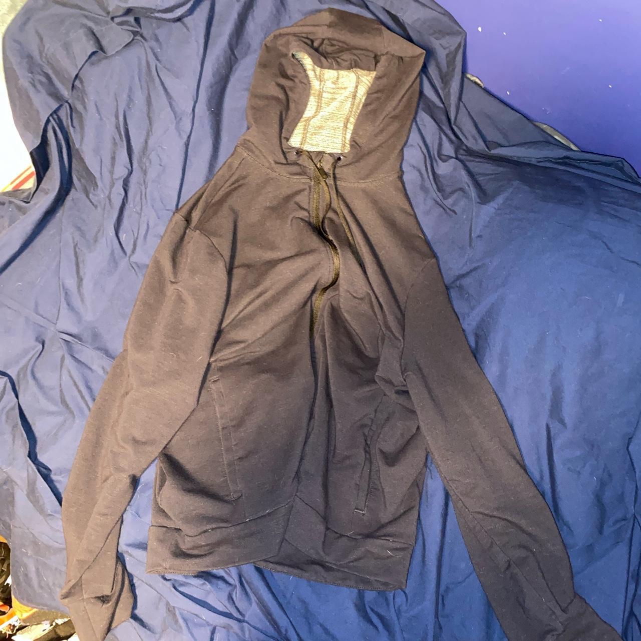 All in Motion Men's Navy and Grey Hoodie Depop