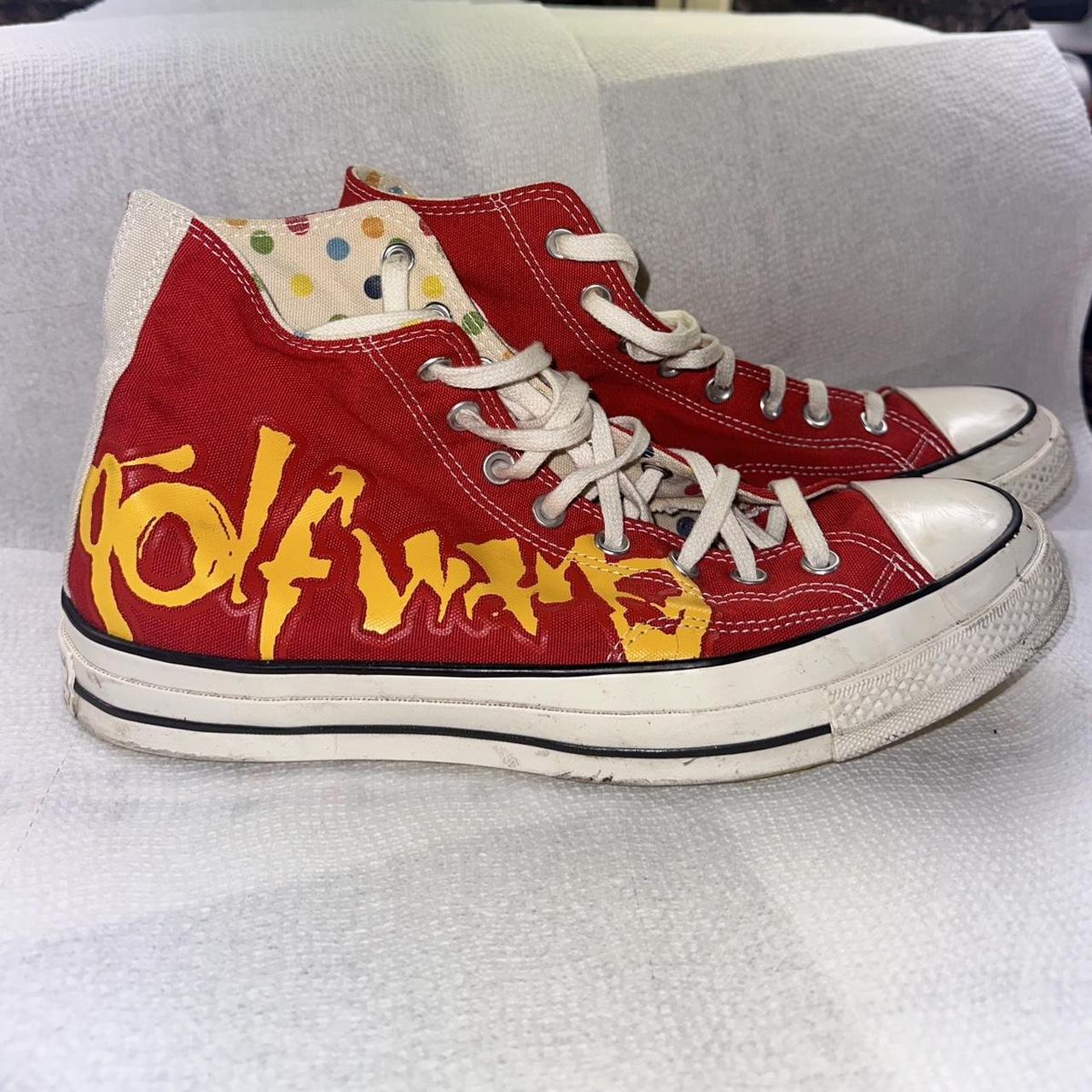 Golfwang x Converse limited edition red and... - Depop