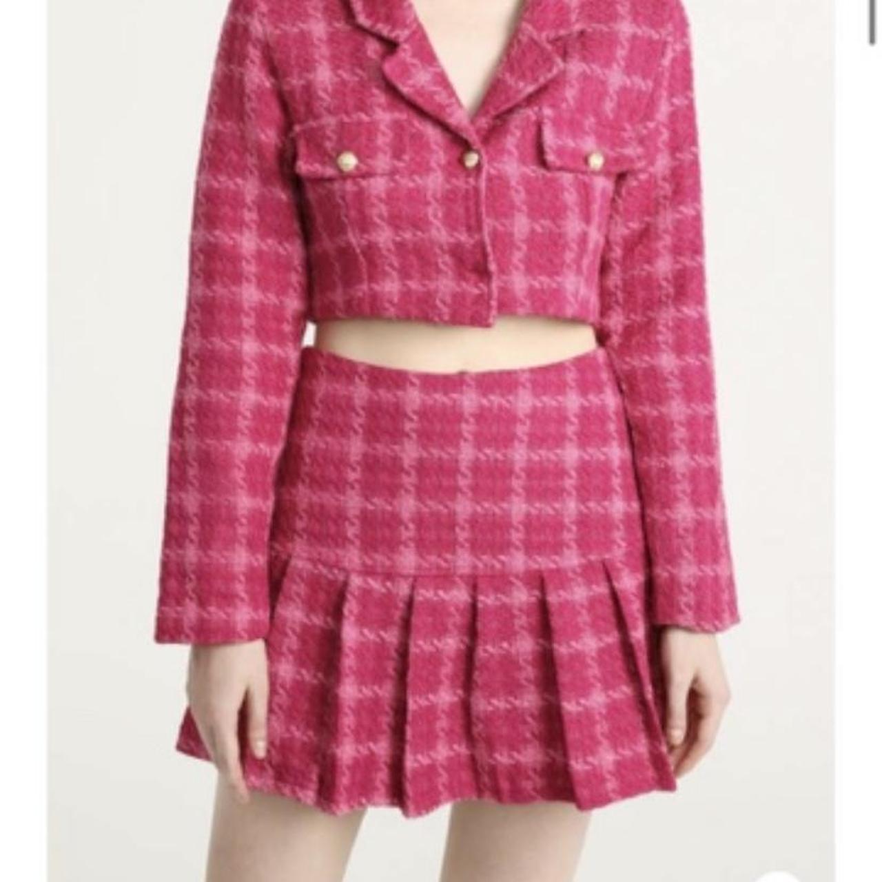 Cider Pink Matching set cropped blazer and mini... Depop