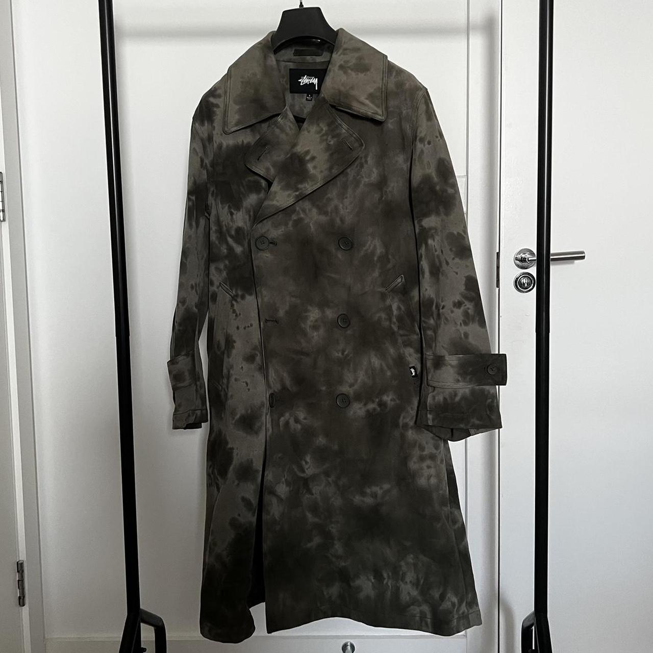 Stussy dyed trench coat. 9/10 used condition. Size... - Depop