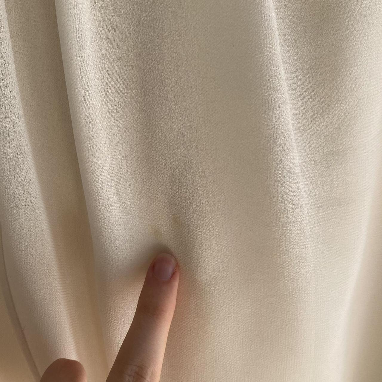 Sheer maxi skirt. Cream colour with a built in mini... - Depop