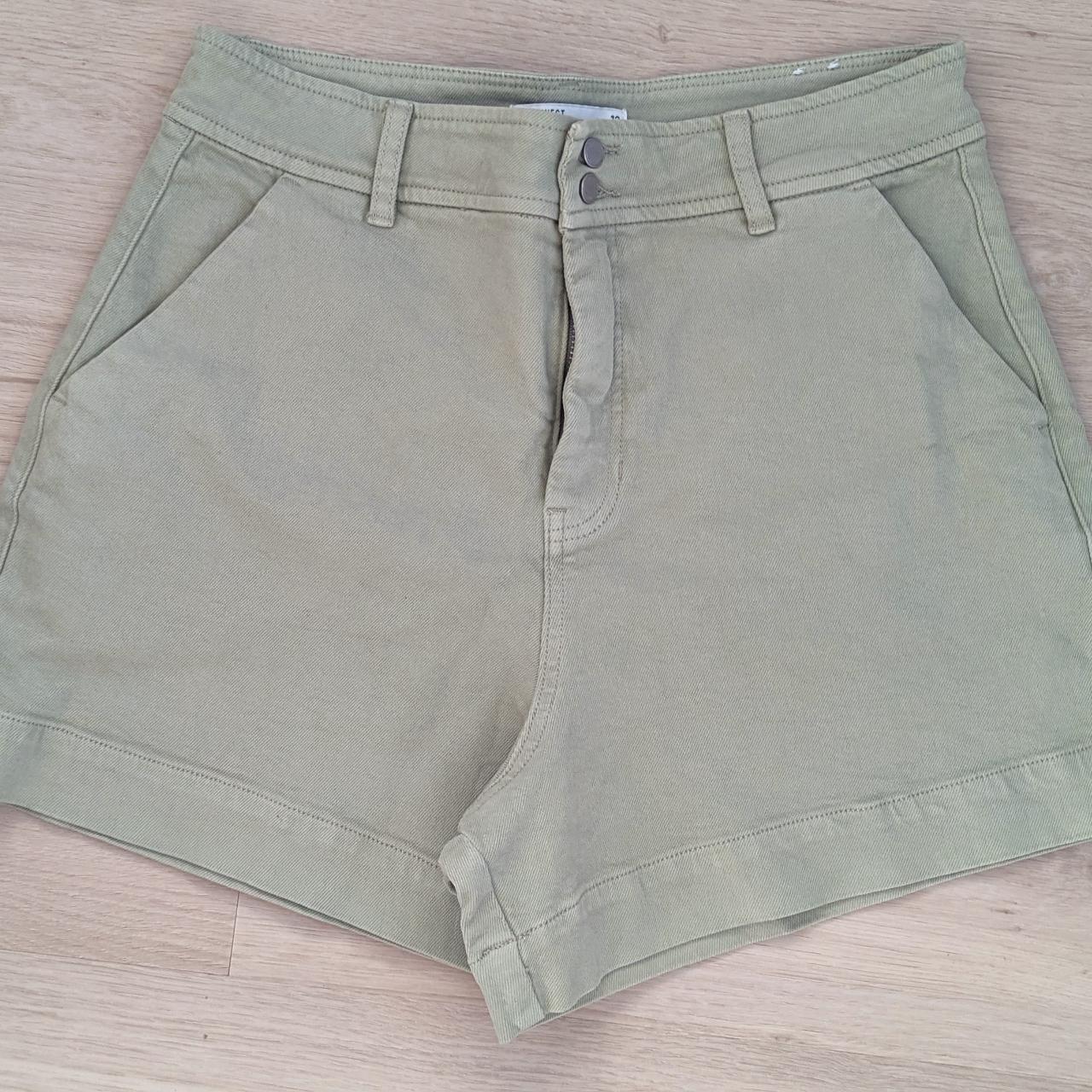 Jeanswest Size 12 denim shorts, sage green. Pockets... Depop
