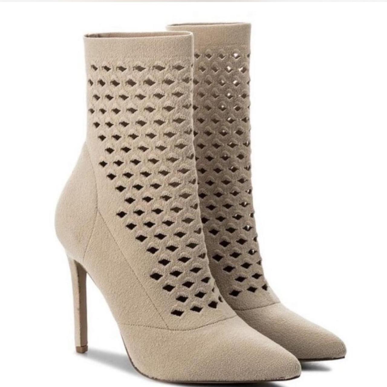 ALDO Women's Sock Boots - Tan/Cream - US 8.5 – Ta… - image 1