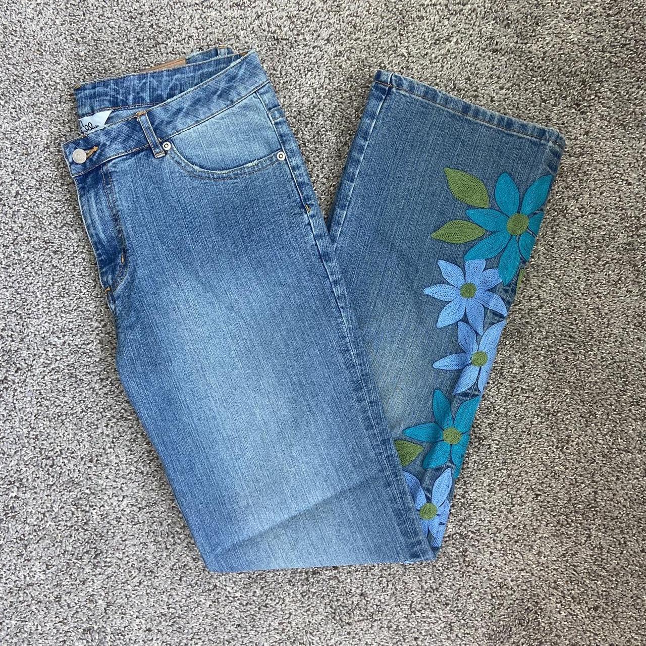 Lilly pulitzer embroidered on sale jeans