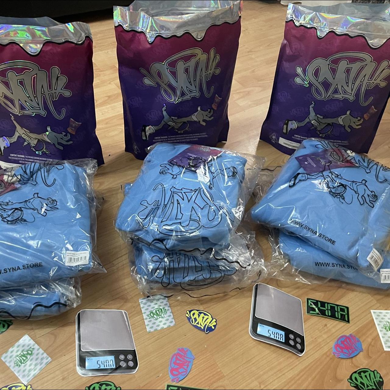 Syna World Tracksuit - Central Cee Exclusive - Blue... - Depop