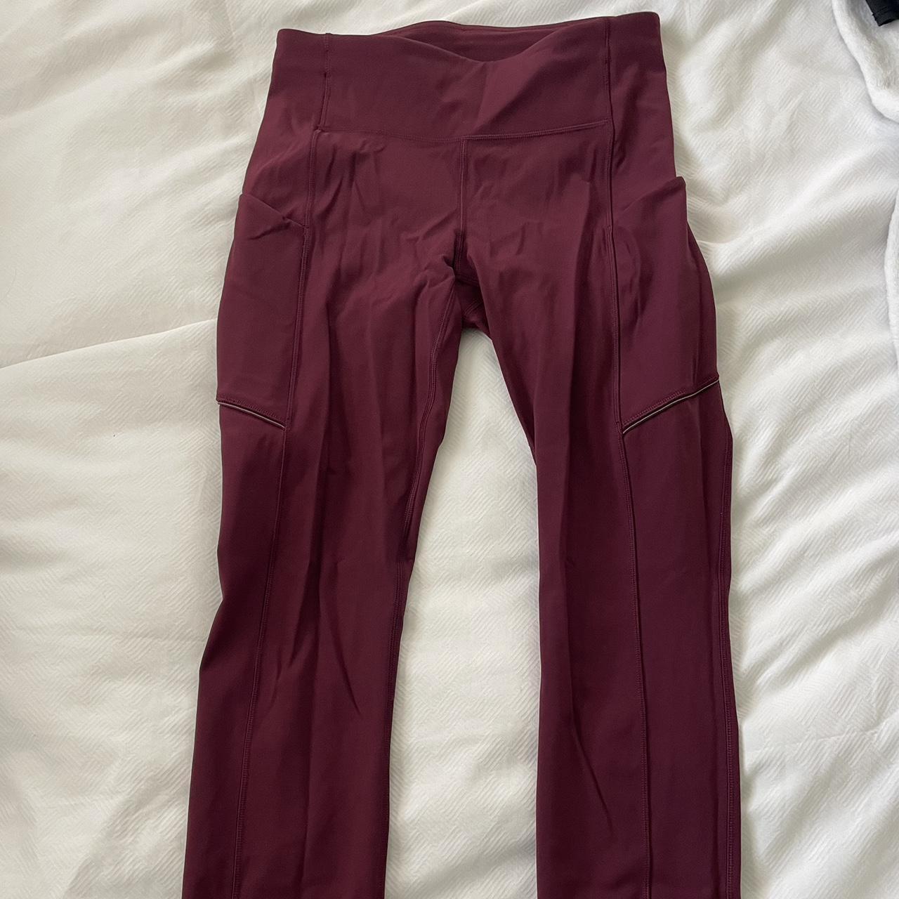 Lululemon Leggings with two side pockets and a back