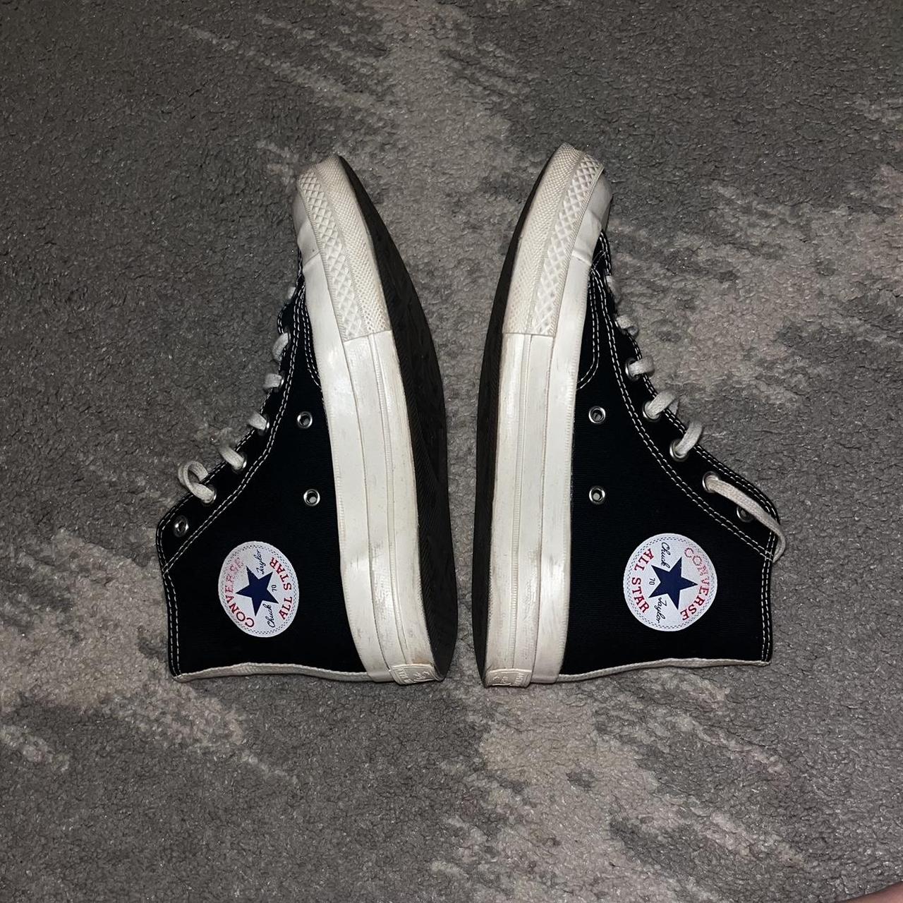 Black Comme Des Garçons X Converse - Size women’s... - Depop