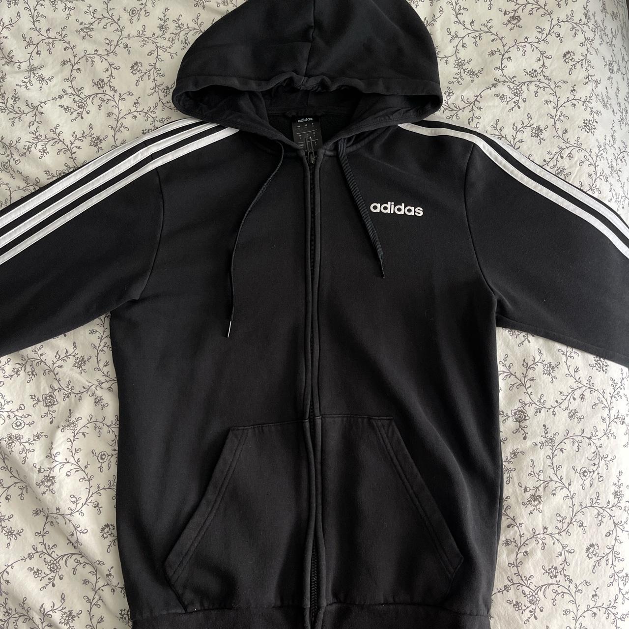 Adidas zip up hoodie, perfect to pair with Sambas! - Depop