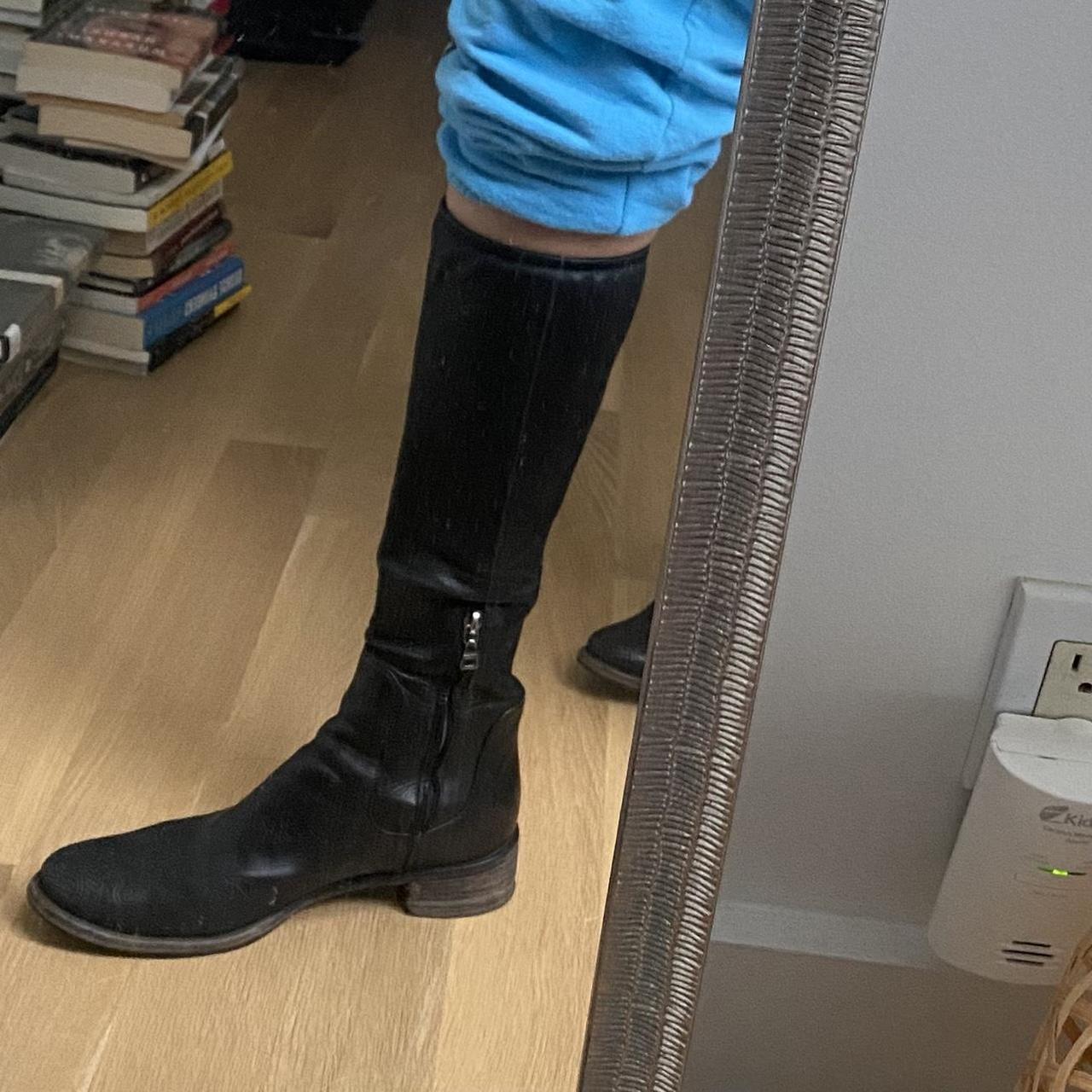 Prada riding boots black hotsell