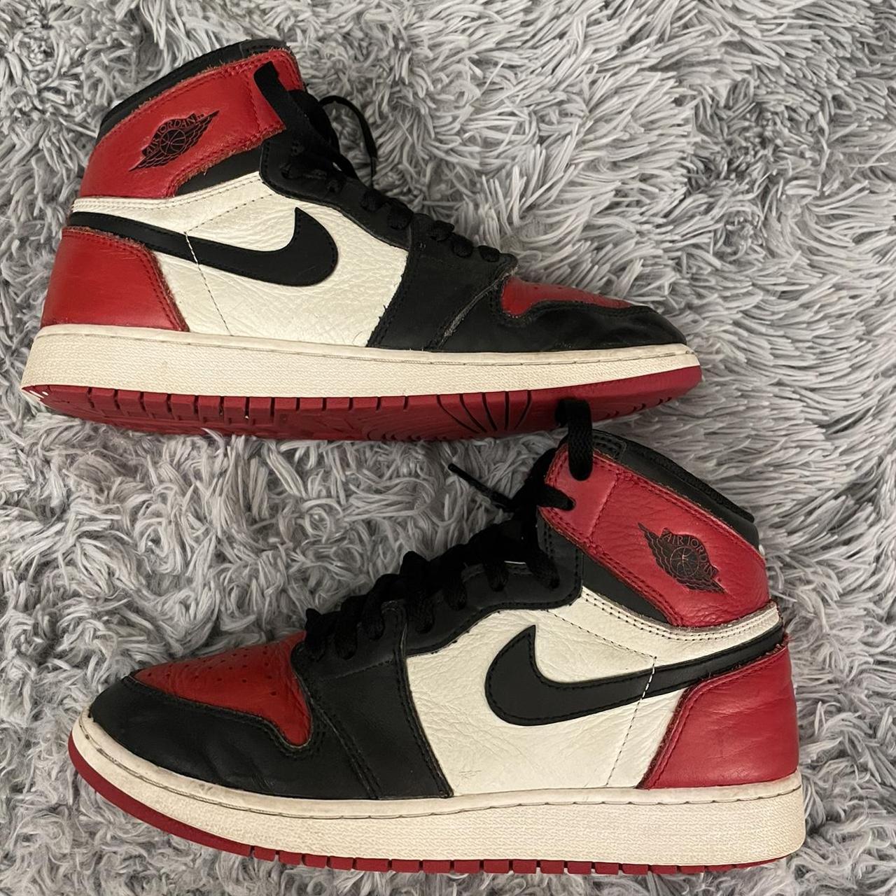 Jordan 1 bred toe Size 7 Depop