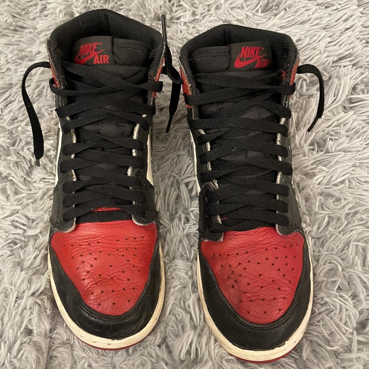 Jordan 1 bred toe Size 7 Depop
