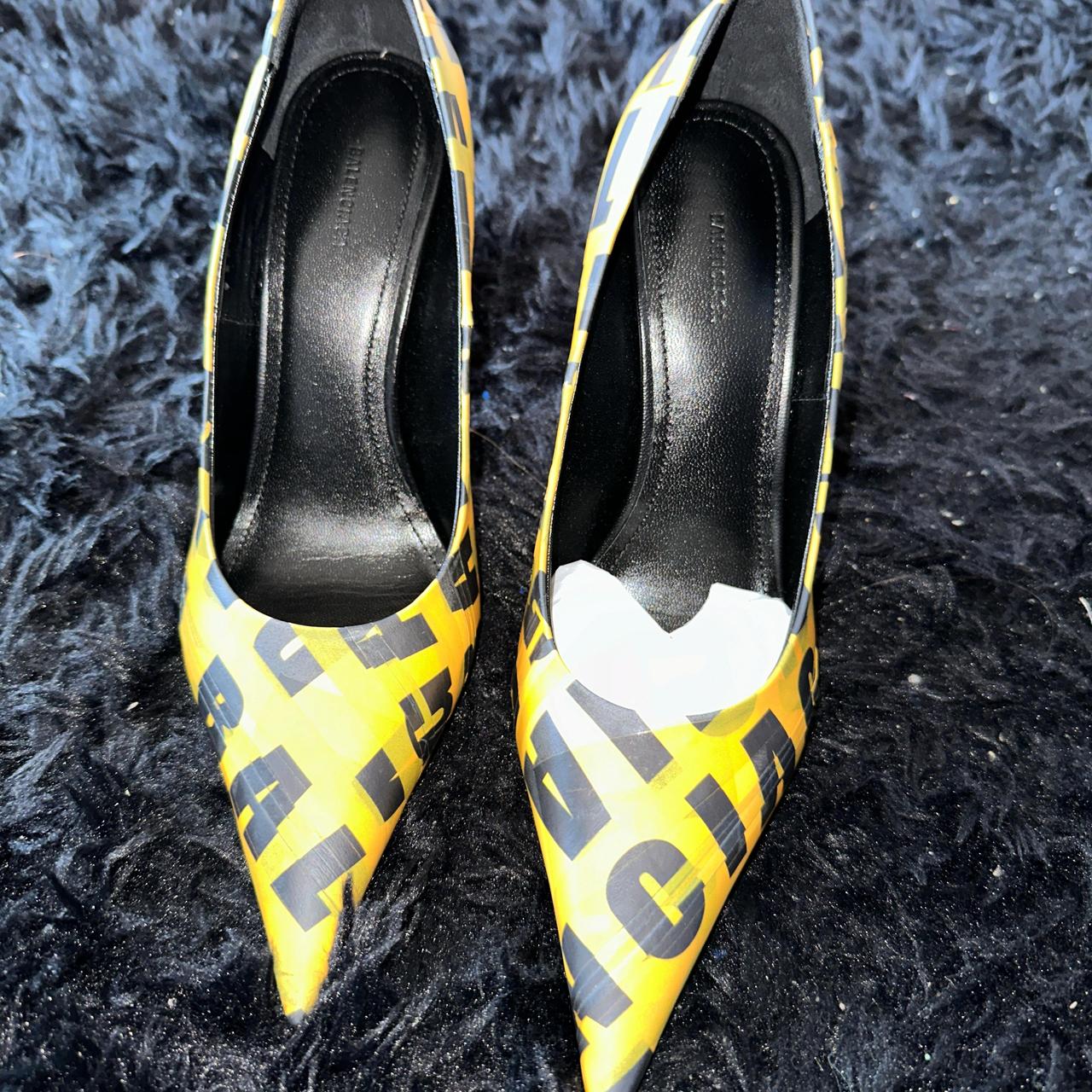 Balenciaga Knife 110mm Logo Print Pumps - | Depop Balenciaga Knife 110mm Logo Print Pumps - | Depop
