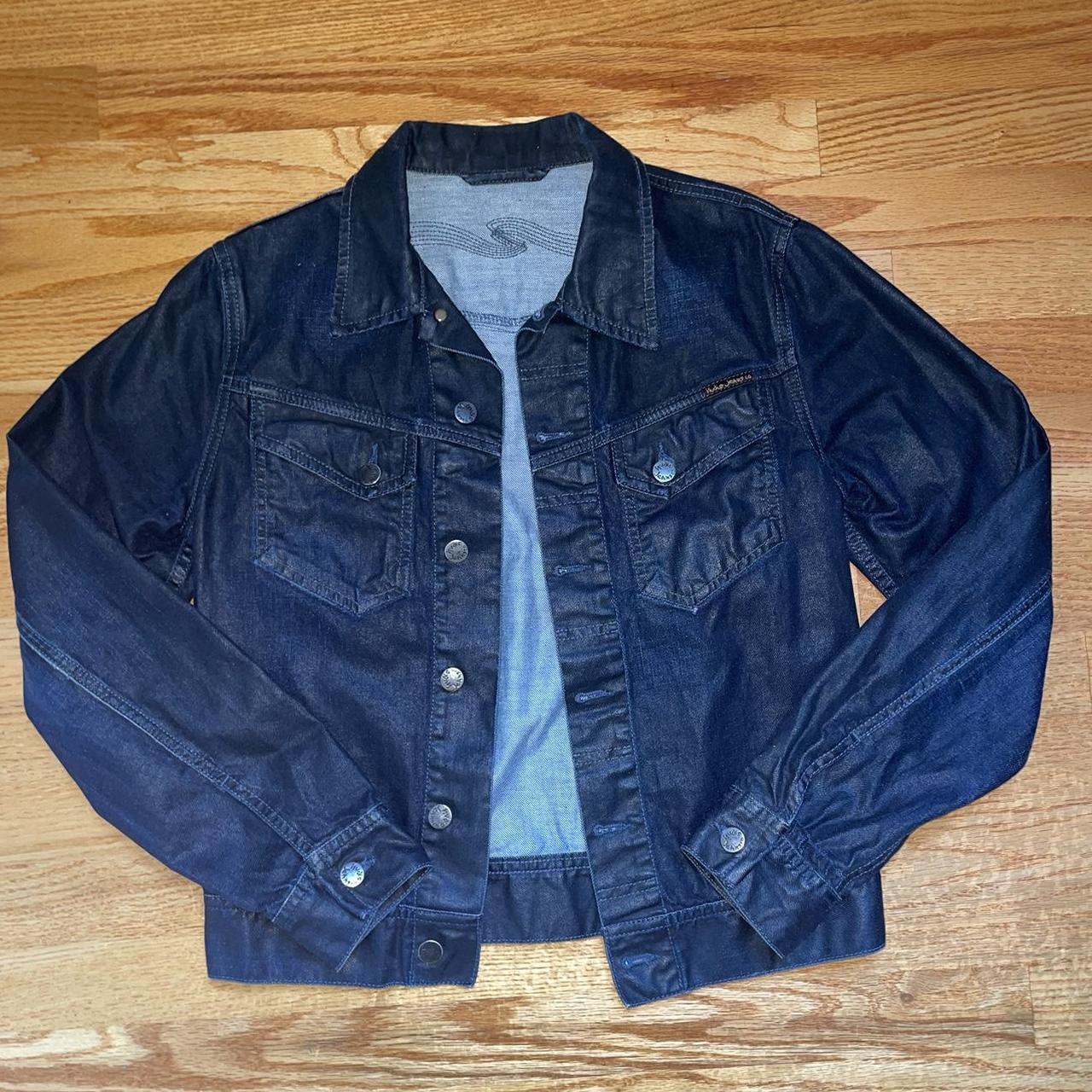 nudie jeans wax coating denim jacket Nudie Jeans Coating Denim