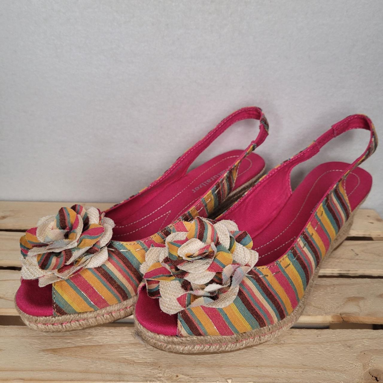 Naturalizer wedge heel espadrille summer sandals in Depop