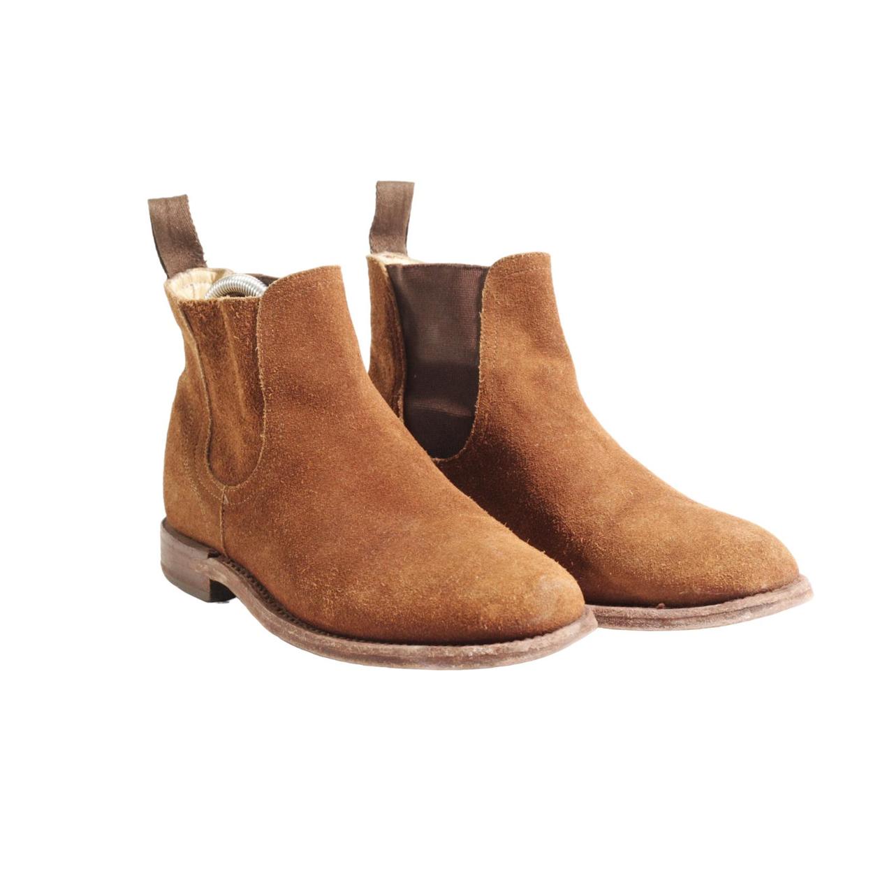 Steven Alan Chelsea Boots Womens Brown Suede Leather...