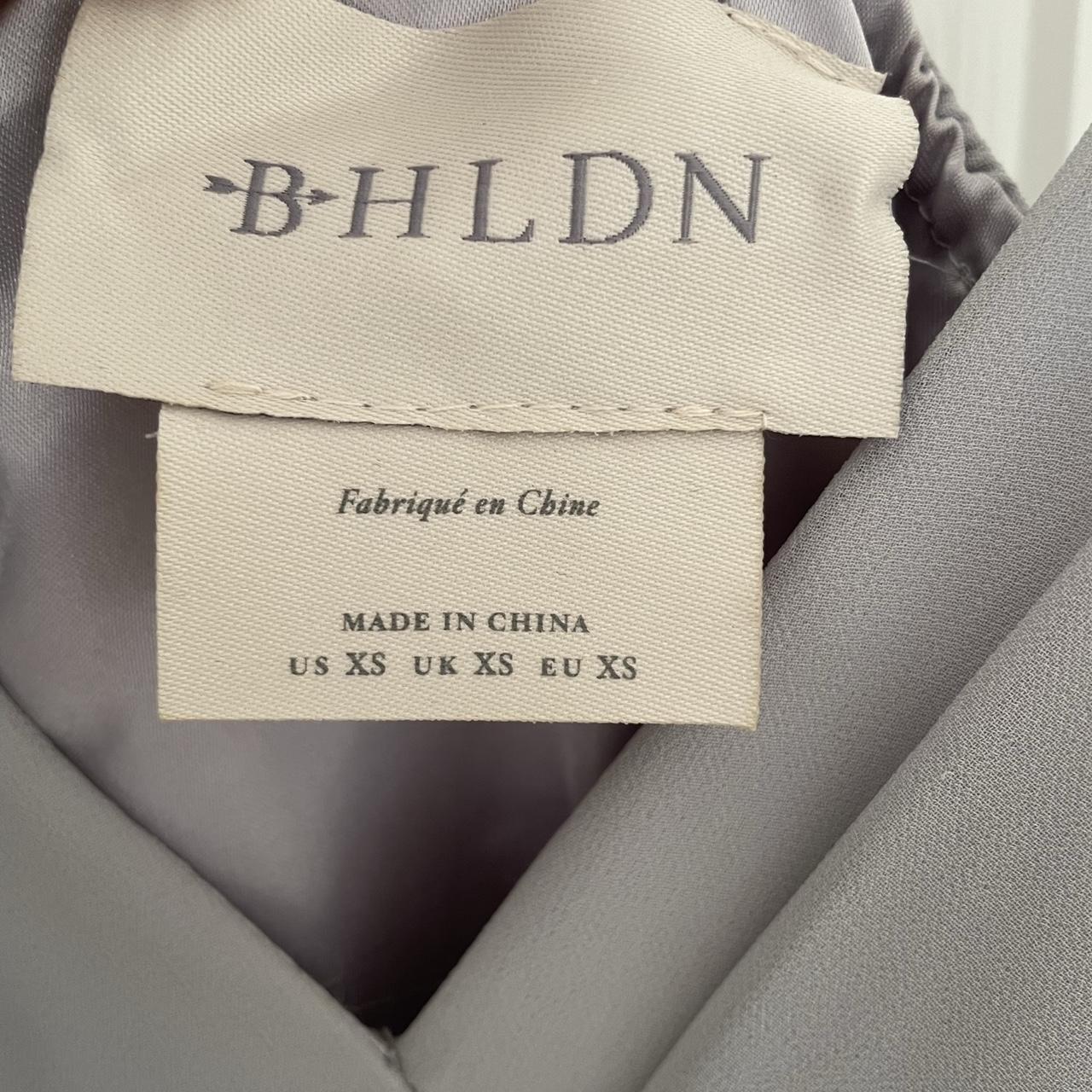 BHLDN Women's Grey Dress | Depop