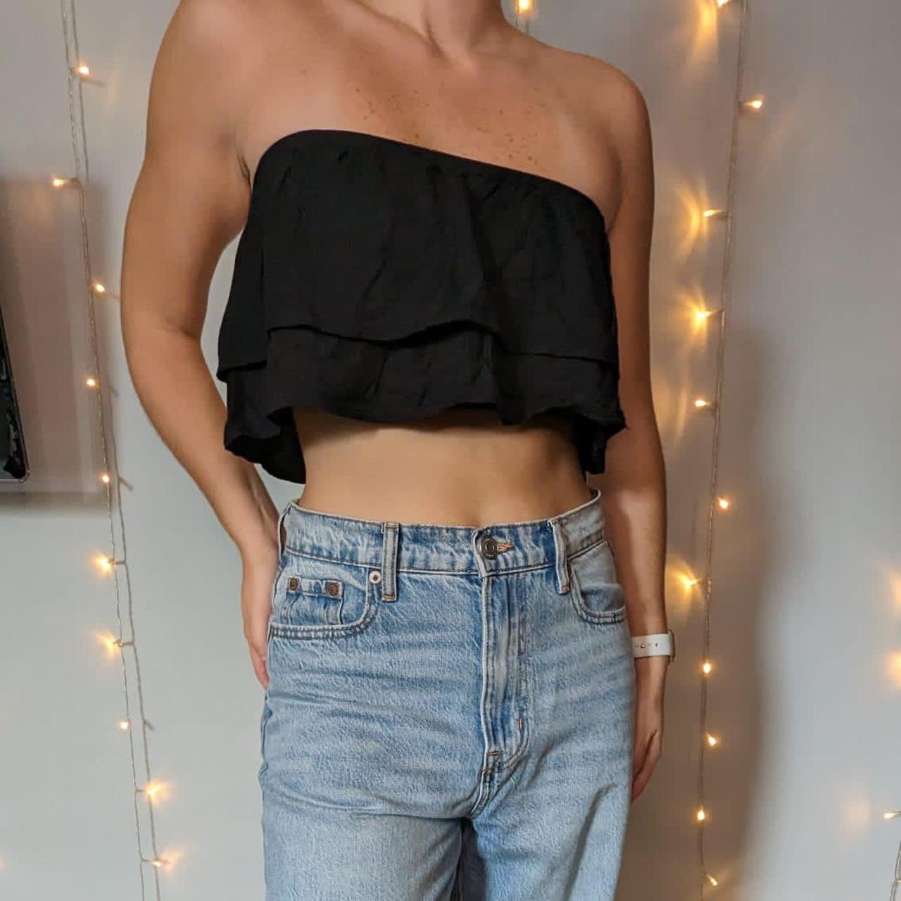 Black tube shop top hollister