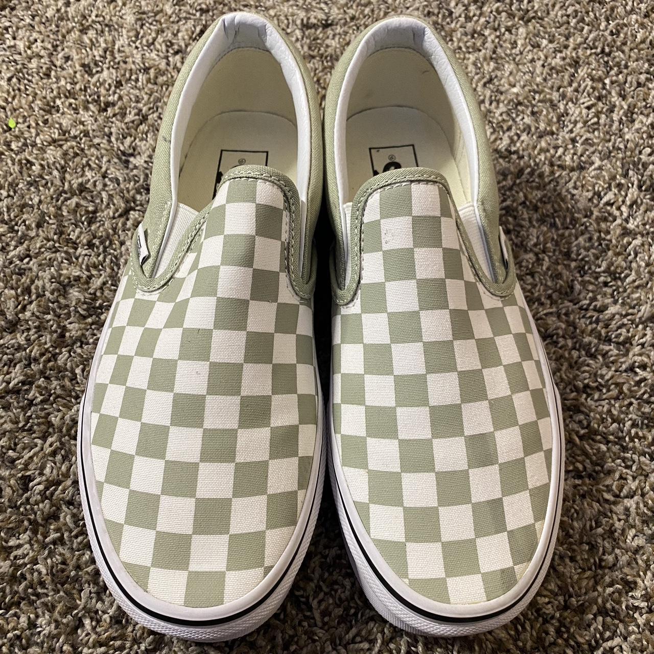 custom vans checkered X yellow will be cleaned - Depop