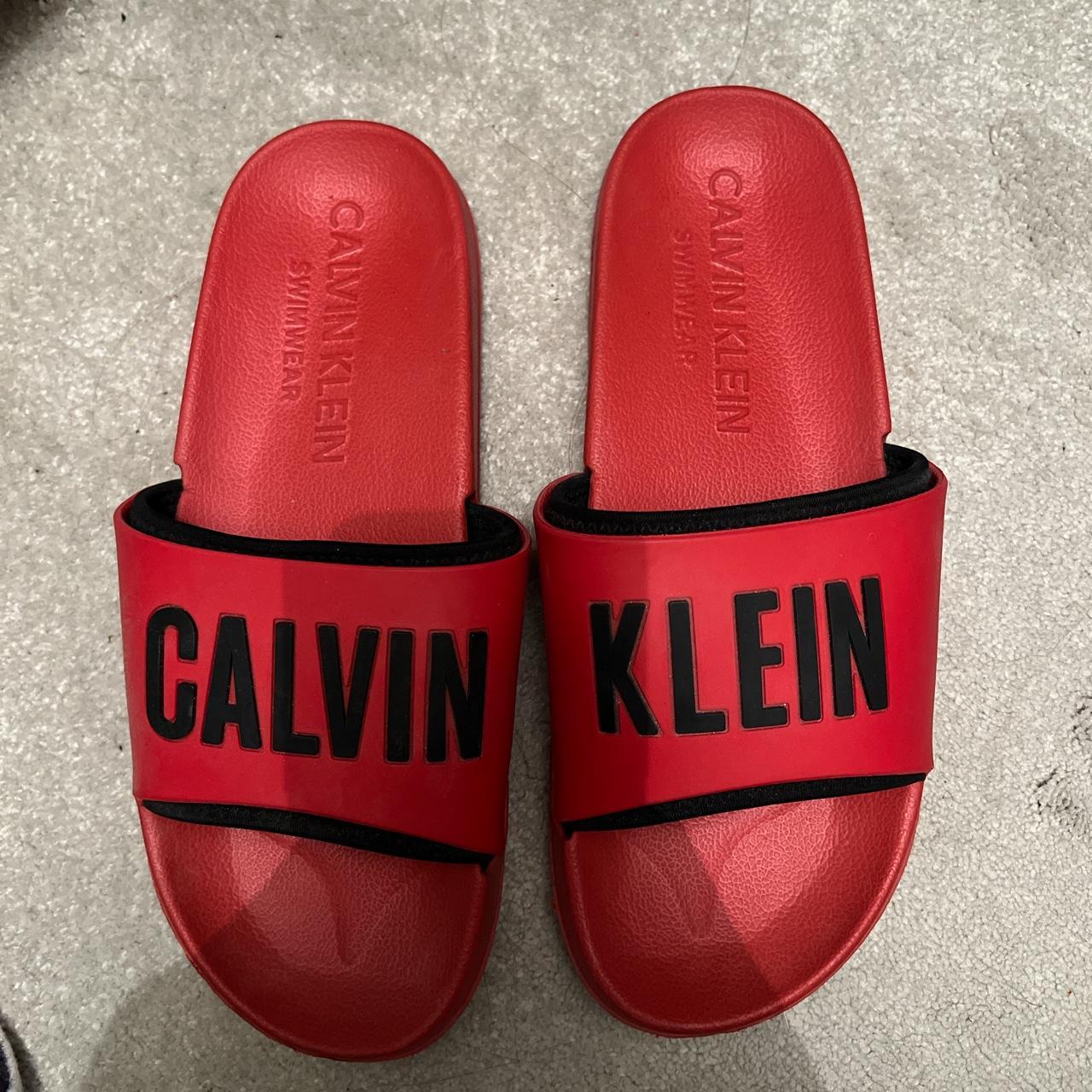calvin klein sliders sale