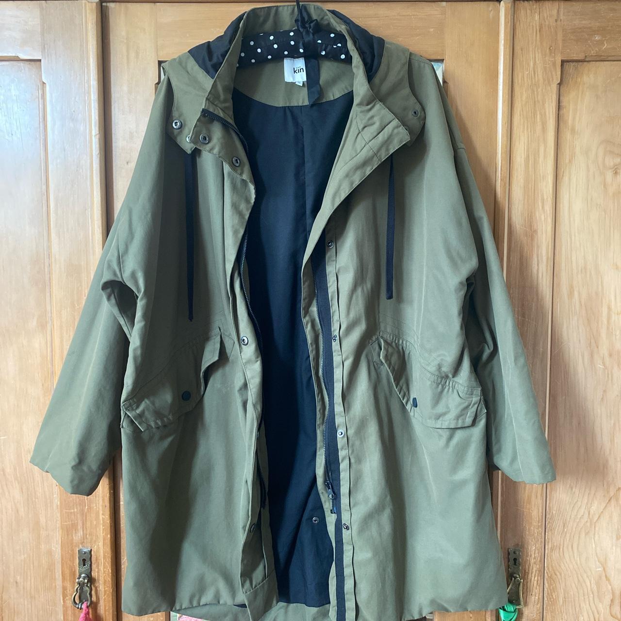 John Lewis Women's Khaki Coat Depop