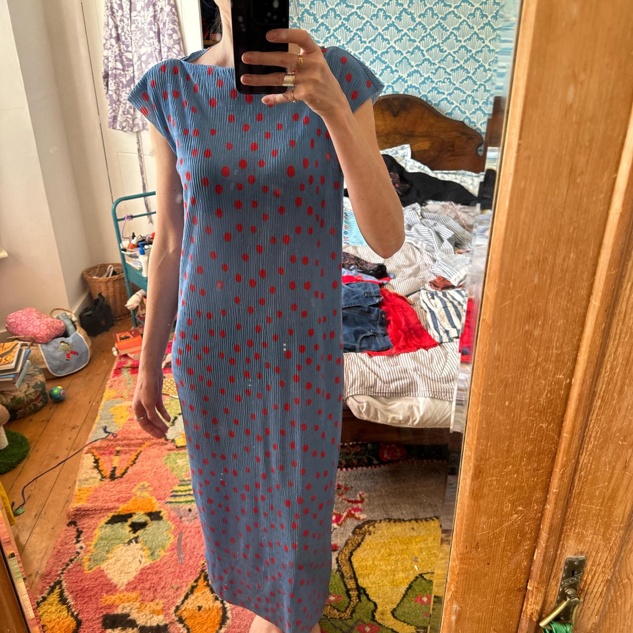 Zara t-shirt column maxi Polka dot