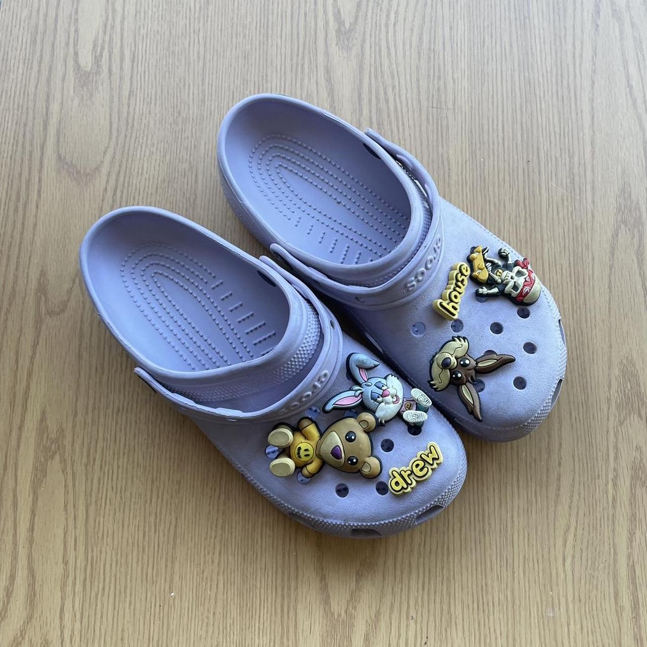 justin bieber crocs purple stockx