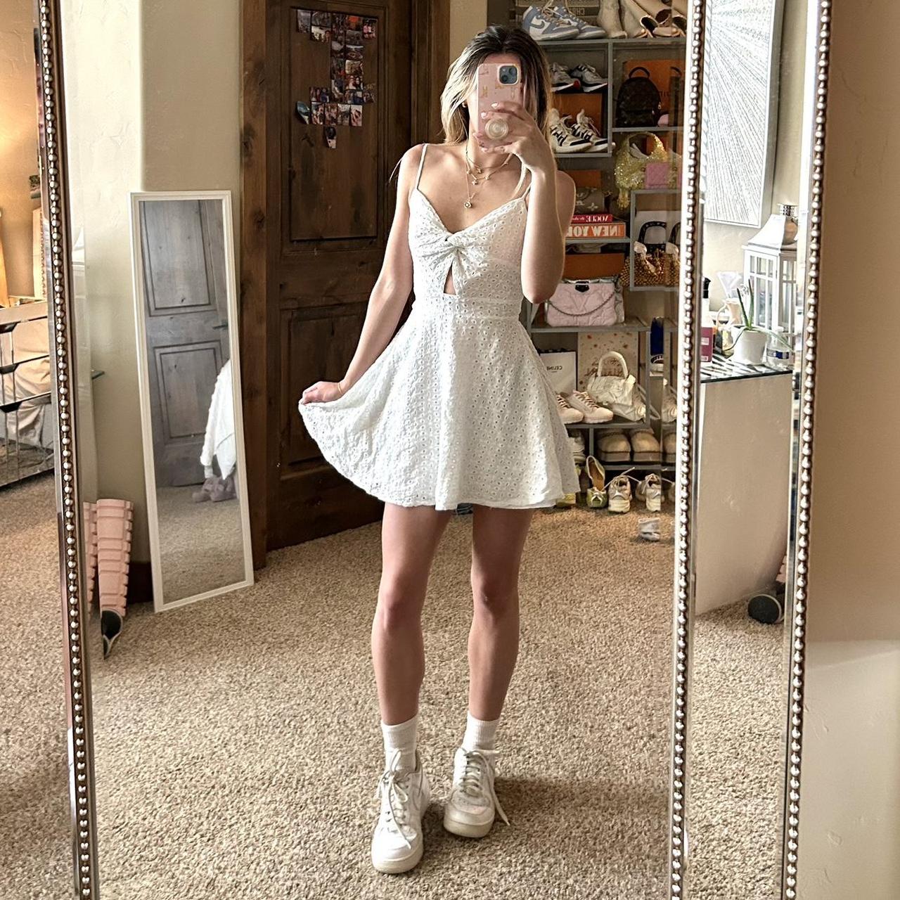 Preppy white dress best sale