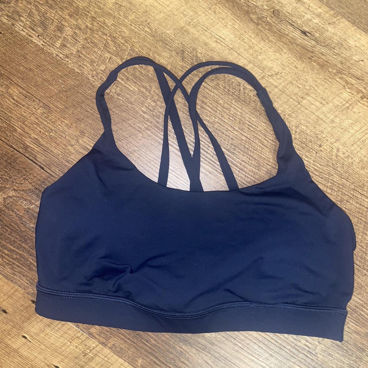 Lululemon Black Strappy Back Energy Bra Size 6 •All - Depop