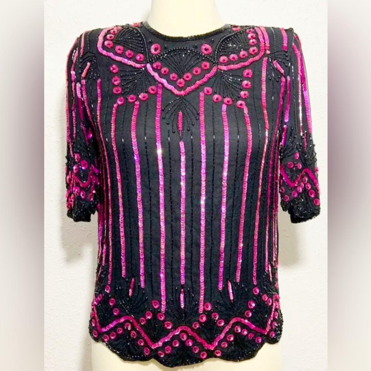 Scala Women's Blouse - Black/Multi - S – Scala Vi… - image 1