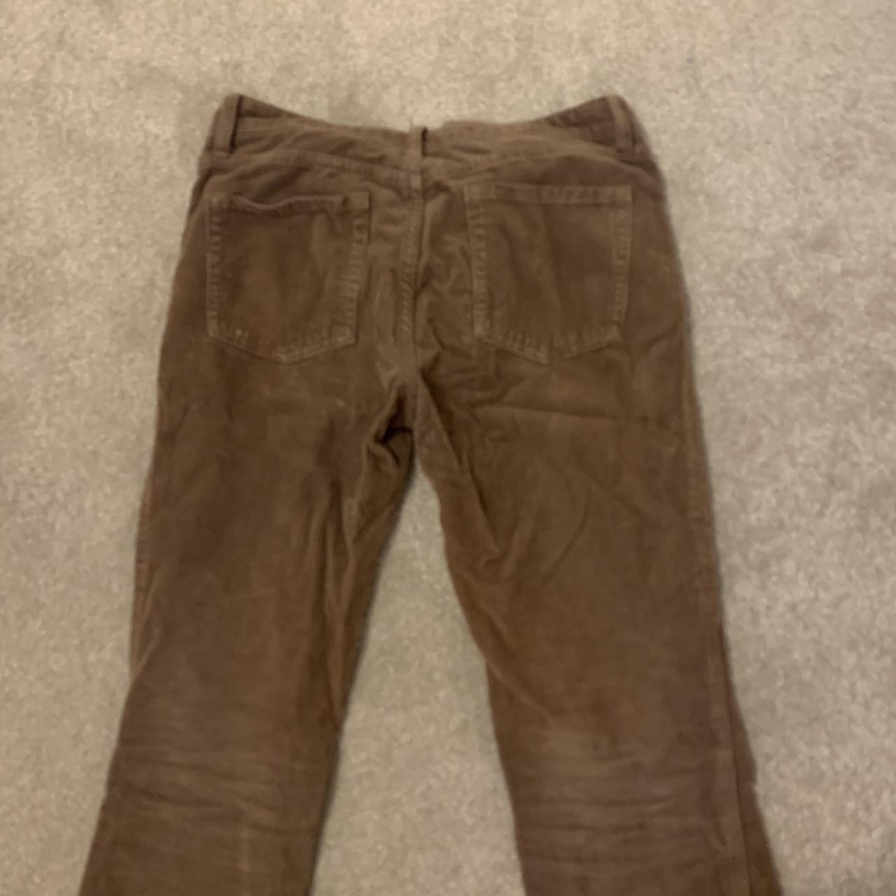 Brandy Melville brown corduroy flare trousers well... - Depop